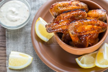 Caramelized chicken wings