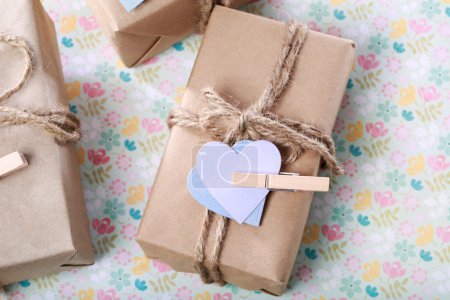 Handmade Present Box in pastel theme