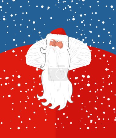 Russian Sana Claus. New years grandfather from Russia. Christmas
