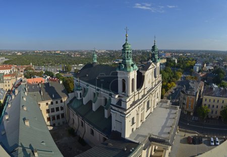 Top view of Lublin, Poland