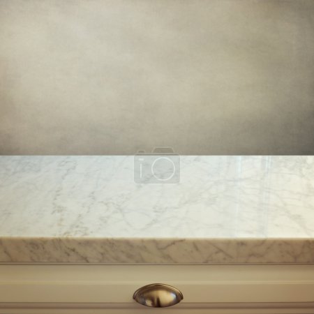 Marble kitchen counter