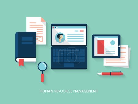 Illustration concept of human resource management