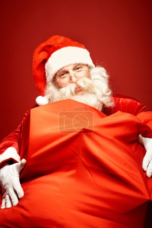 Santa Claus with gigantic sack