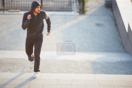 Sportsman running