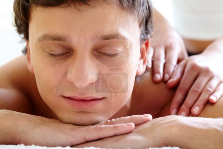 Man enjoying massage