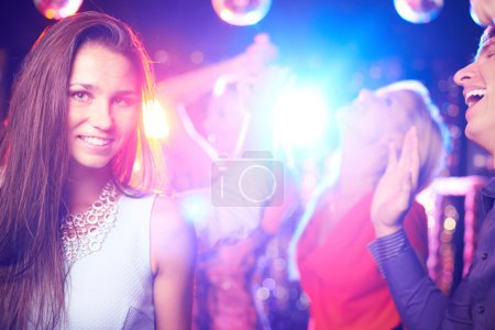 Attractive girl in nightclub