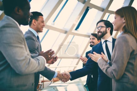 Business people  handshaking