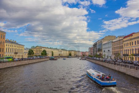 Beautiful canal in Saint-Petersburg