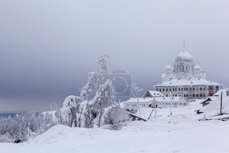 Holy Cross Cathedral of White Mountain. Perm region. Belogorskiy monastery.