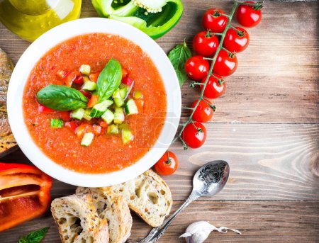 Tomato gazpacho soup