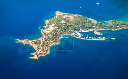 Greek Islands with bird's-eye view