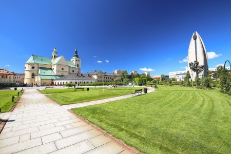 Rzeszow. Public garden in the city center. 