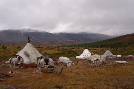 Herders' camp in the mountains.