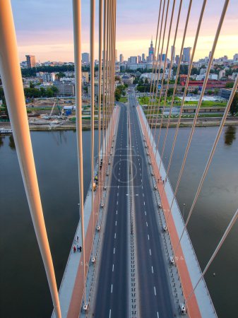 Swietokrzyski Bridge over Wisla in Warsaw