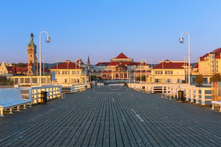 Baltic architecture at the pier in Sopot