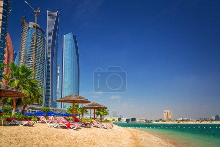 Tropical beach in Abu Dhabi
