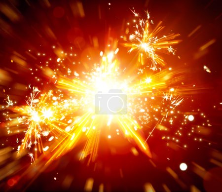 abstract Christmas star light  background