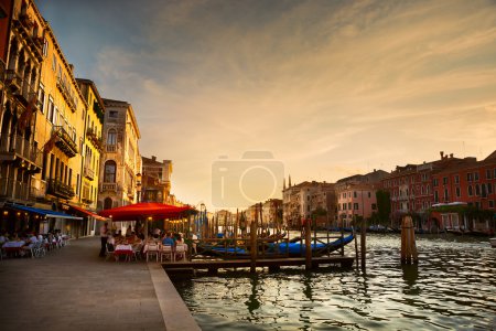 Grand Canal after sunset, Venice - Italy