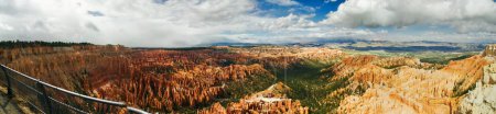 Stitched panorama of Bryce canyon