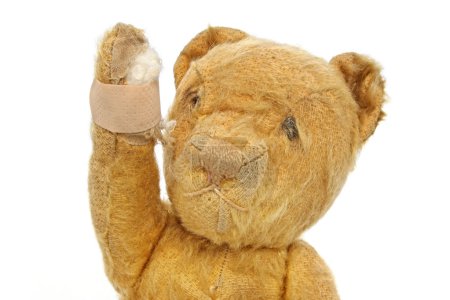 Vintage Teddy Bear Injured