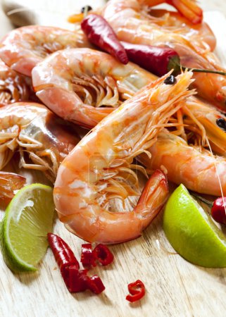 Prawns with Chili and Lime