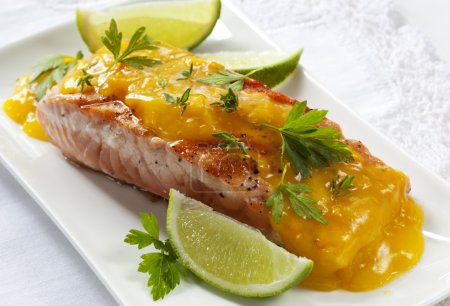 Salmon with Orange Sauce