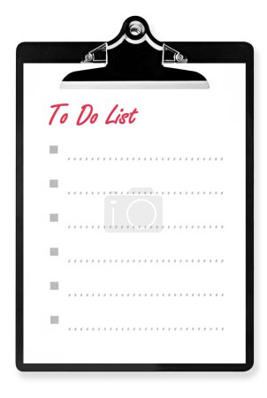 To Do List on Clipboard