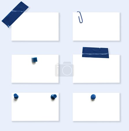 White Labels with Blue Fasteners
