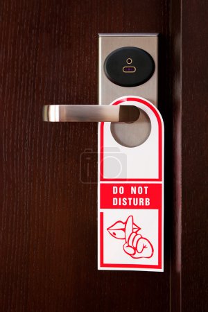 Hotel door handle with 