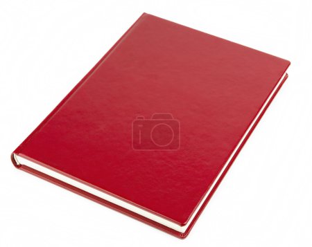 Red blank closed book