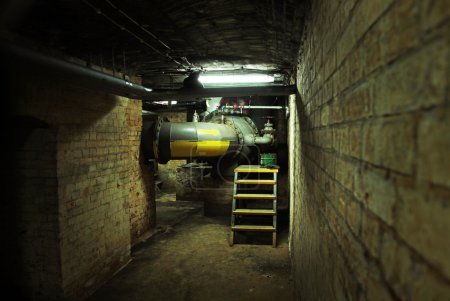 Dark basement of an old building