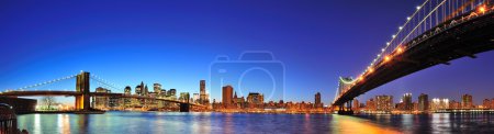 New York City Manhattan panorama at dusk