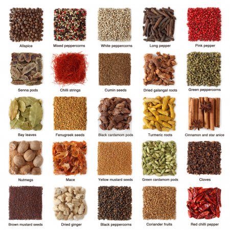 Indian spices collection