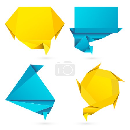 Origami Style Speech Bubble