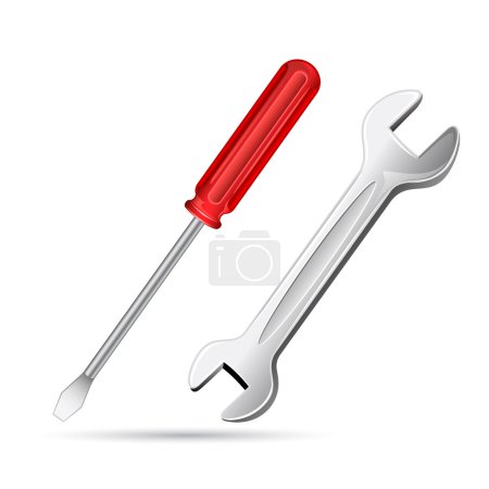 Screwdriver with Spanner
