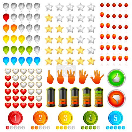 Set of Rating Icon