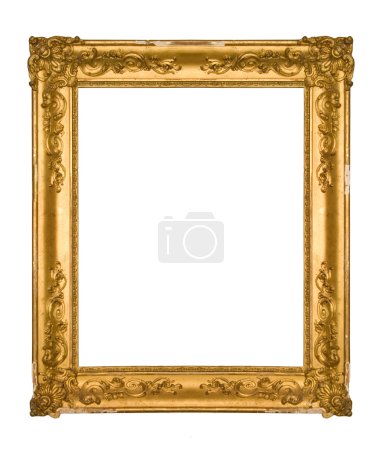 Golden vintage picture frame