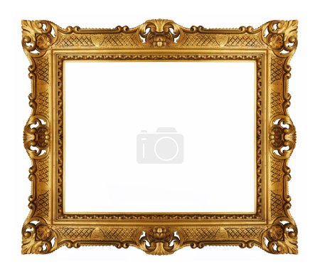 Golden vintage picture frame