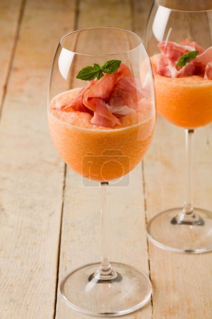 Ham and Melon Cocktail