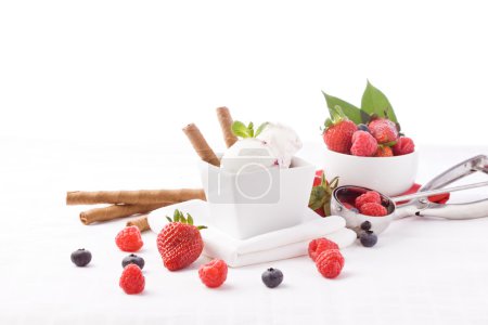 Ice Cream with Berries