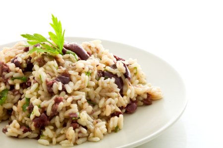 Risotto with black olives