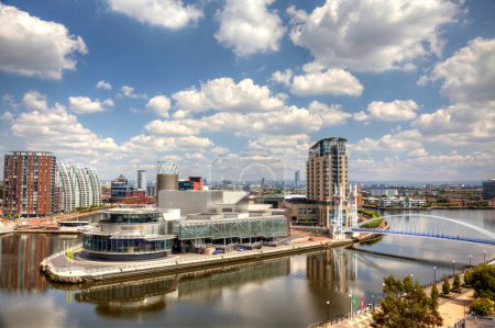 Panoramic view of Manchester, UK