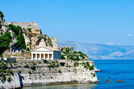 Greek Temple on Coast of Corfu