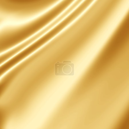 Gold silk fabric