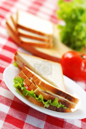 Sandwich with ingredients