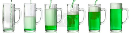 Pouring green beer. 43 Mpxls.