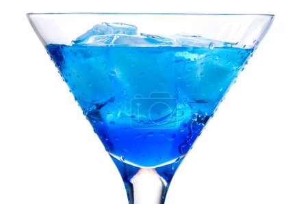 Cocktail with blue curacao