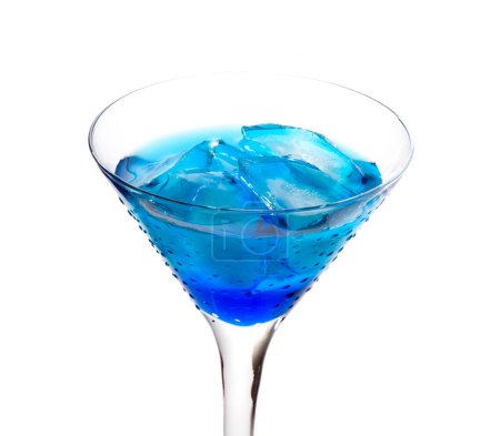 Cocktail with blue curacao