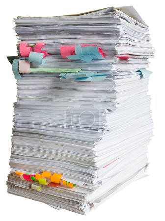 Stack of waste paper