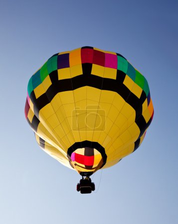 Hot air balloon soaring into the sky